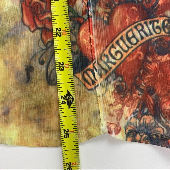 Vintage western Style Long  Sleeved Button Up Blouse - Picture 12 of 12